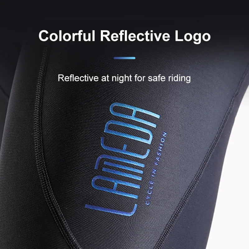 Original LAMEDA S-2XL UK Size Thermal Fleece Cycling Winter Warm Pants Man Winter Men's Bib Pants Windproof Road Bike Trousers Padded Bicycle Leggings MTB Clothing