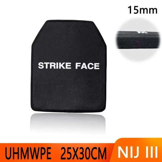 NEW Arrivals 25x30CM NIJ Class III Bulletproof Plate Pure PE Tactical Insertion Backpack Deck Body Armor Tactical Bulletproof Plate Women Men Security Clothes Built-In School Bags Children Safety