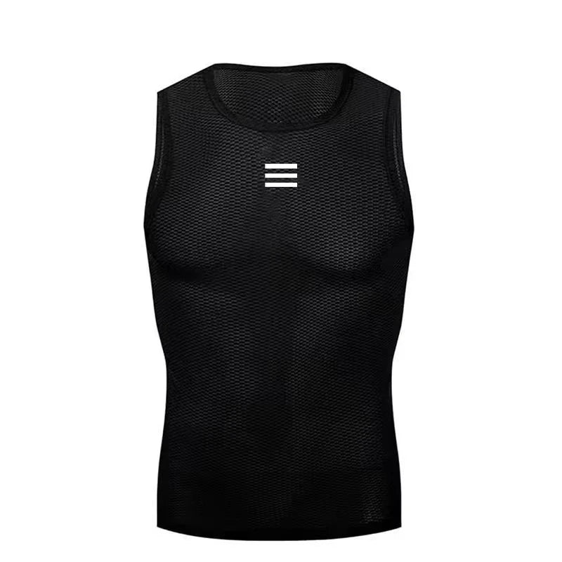 NEW Arrivals S-4XL Plus Size Cycling Base Layer Reflective Underwear Cycling Jersey Sport Vest Men Undershirt Quick Dry Elastic Vest Road Bike Clothes