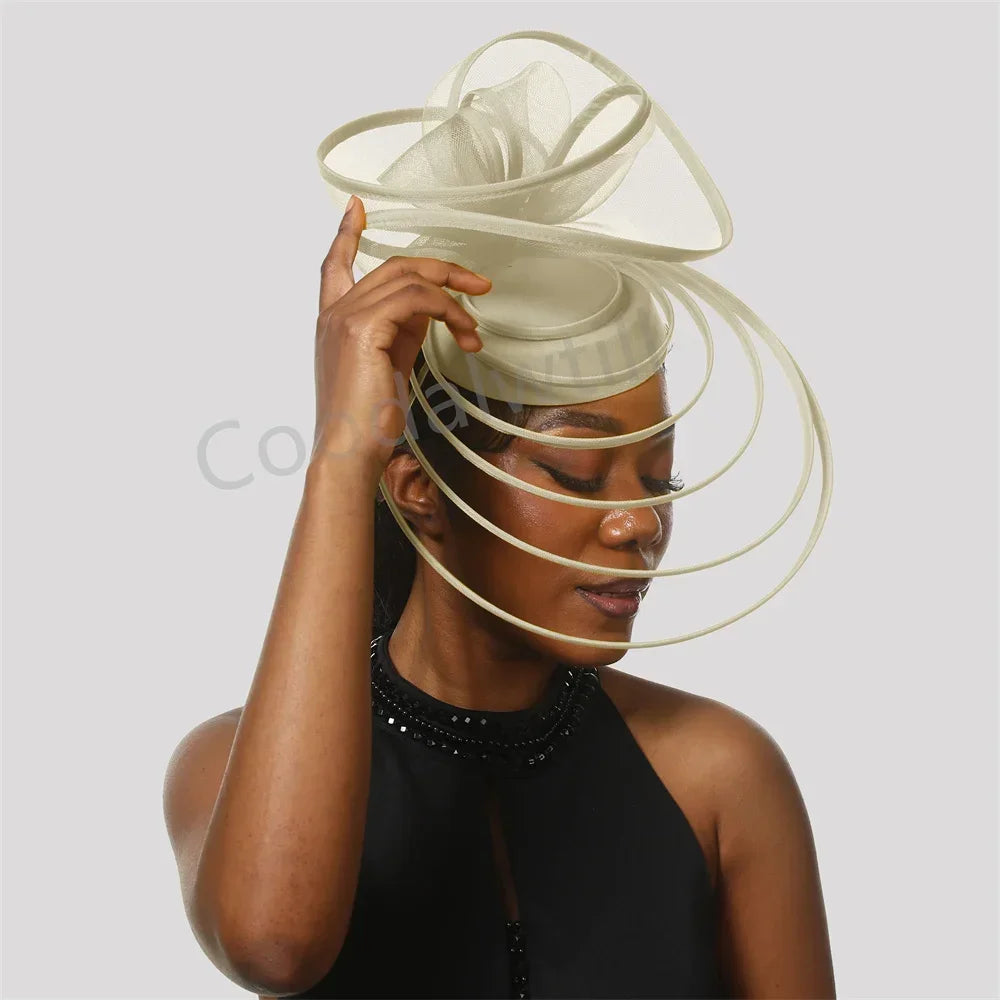 18 Colors Luxury Evening Wedding Tea Cocktail Party Mesh Fascinator Wedding Hat Women Blue Pillbox Cap For Royal Ascot Party Tea Headpiece Bride Wedding Headwear Ladies Apparel Accessories