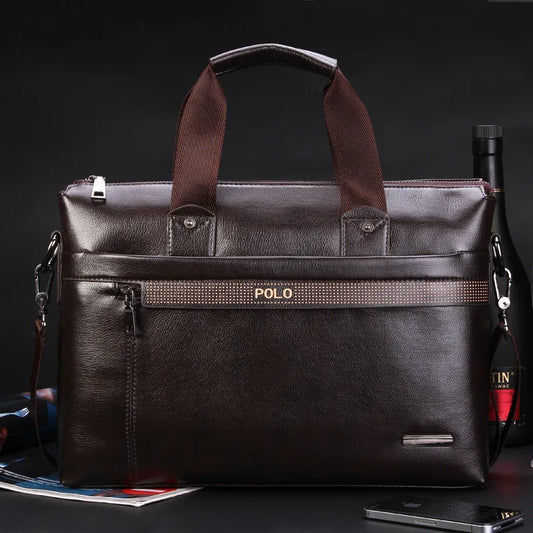 Men Briefcase Bag for Documents Designer Leather Luxury Brand Men's Business Travel Big Capacity A4 Document Organizer handbag