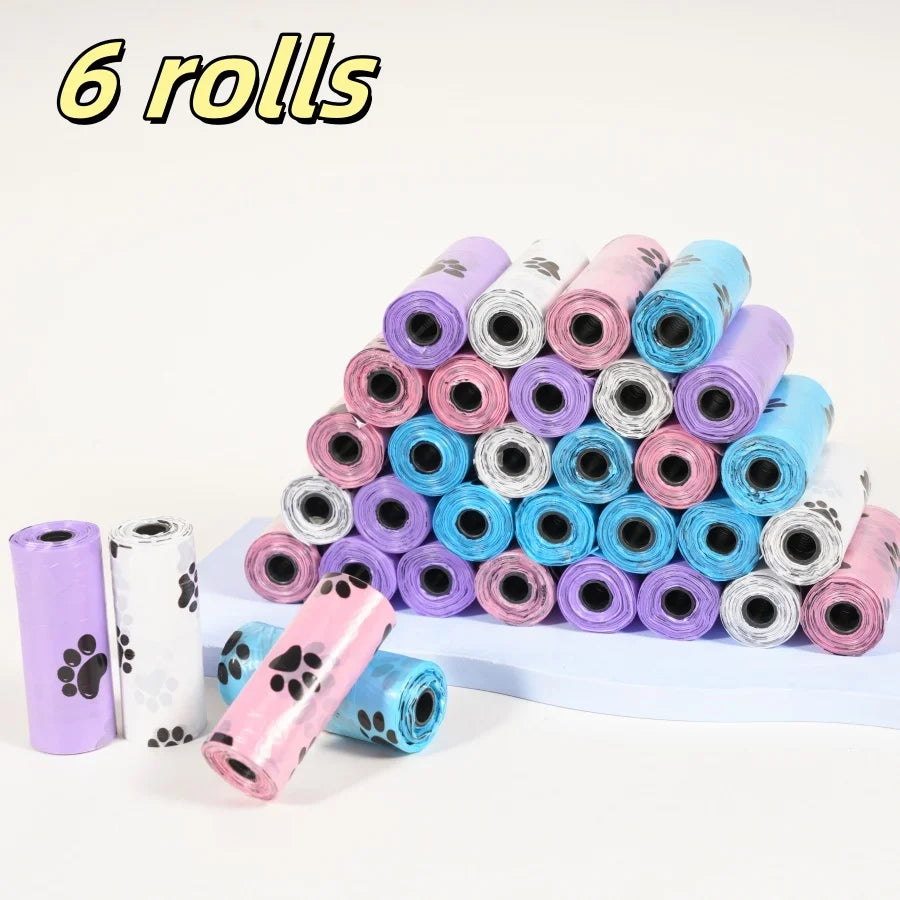 NEW Design 6/10 Rolls Set 180 Count Super Thick Dog Poop Bags, Leak-Proof Polyethylene Suitable For Cats & Dogs, Outdoor Pet Cleaning Supplies