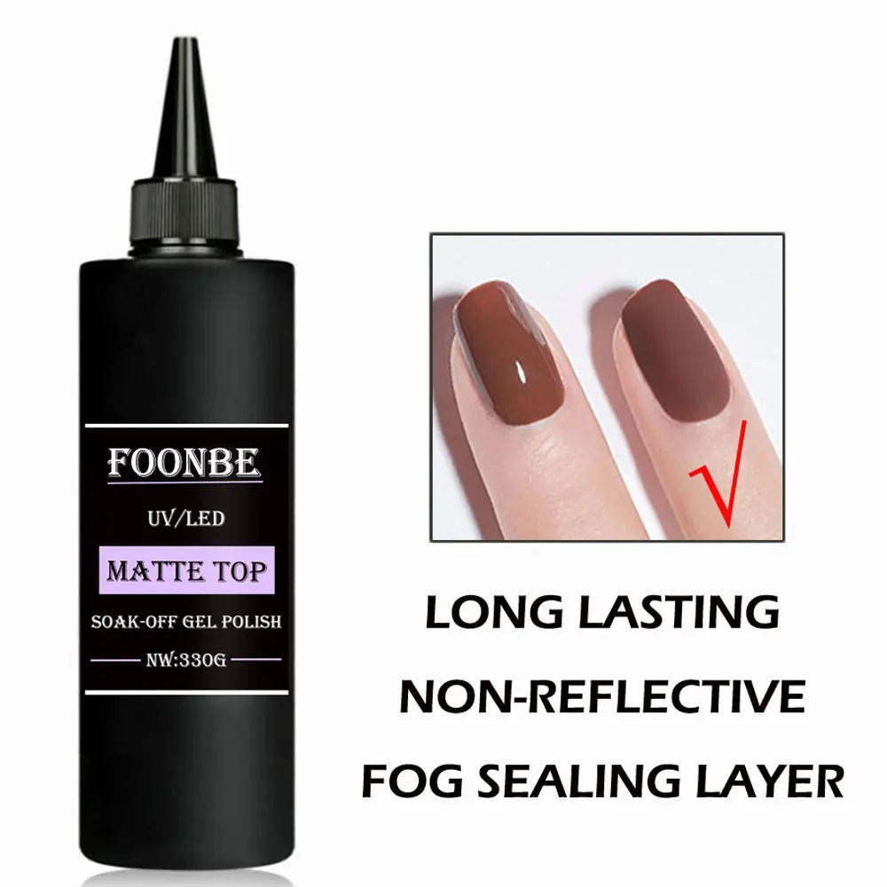 330g Bae Gel Remover Tempered Matte Top Coat Semi-Permanent Varnish UV Soak Off Nail Functional Gel Manicure Pedicure Tools