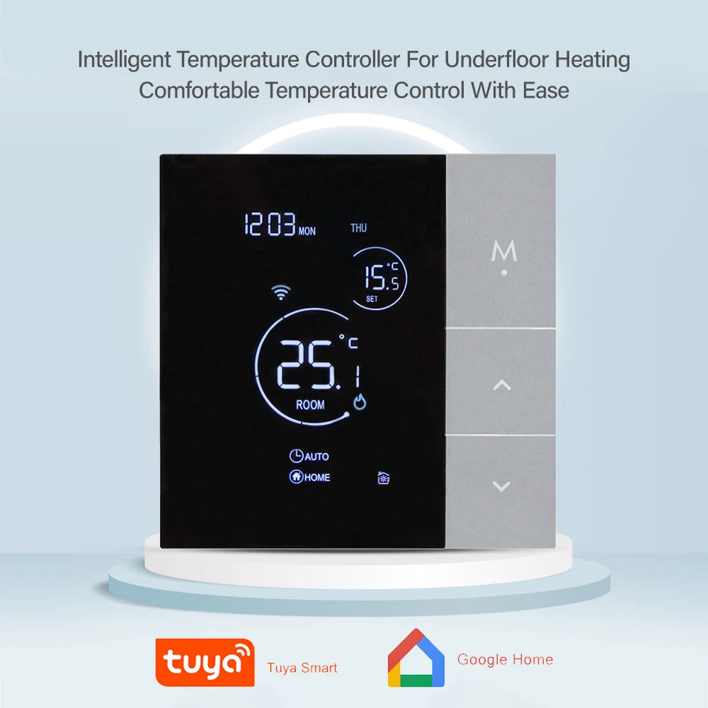 NEW Arrivals TUYA Wi-Fi Thermostat Temperature Controller Water Electric Floor Heating TRV AC100V-240V 3A 16A Digital LCD Display Wall Mounted Device