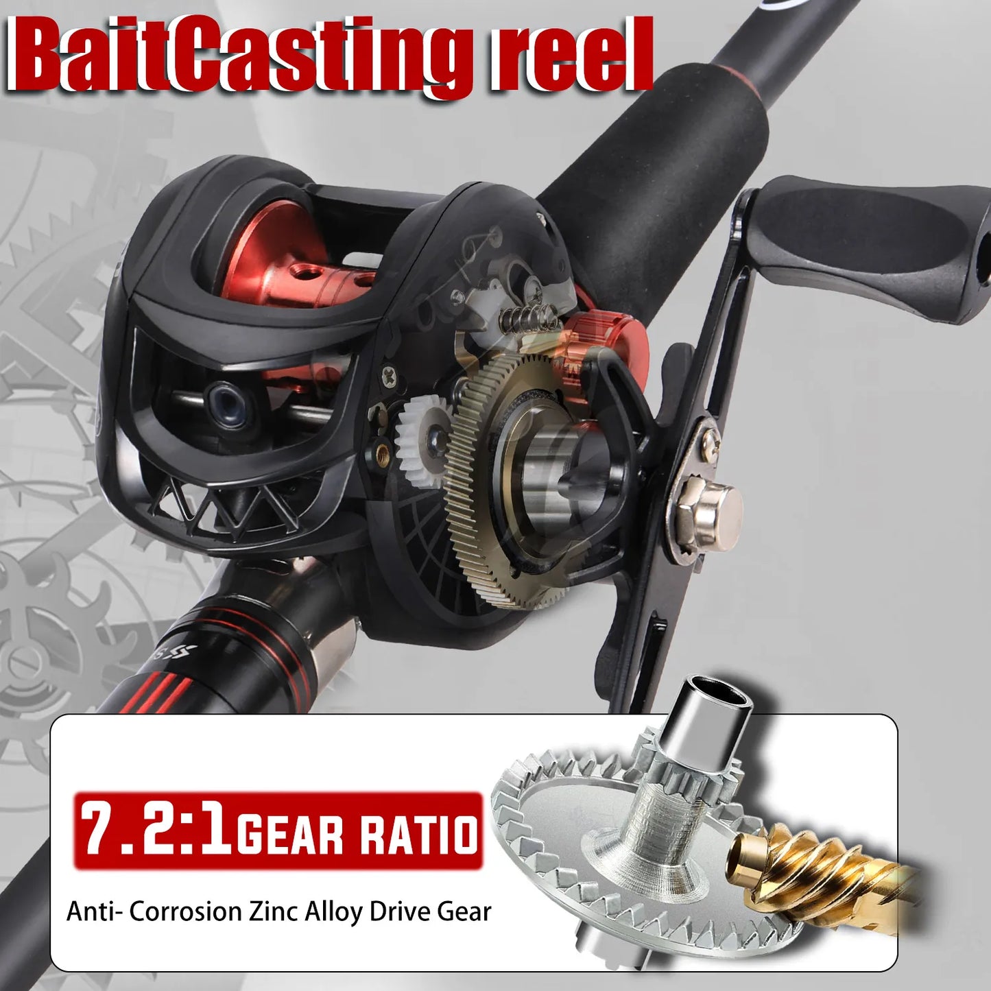 Full Set Professional  Fishing Combo 1.8-2.1m Carbon Fiber Rod  7.2:1 High Speed Reel with Diverse Lures for Freshwater Saltwater Ocean Lake Pond River Fishing Tool Sets