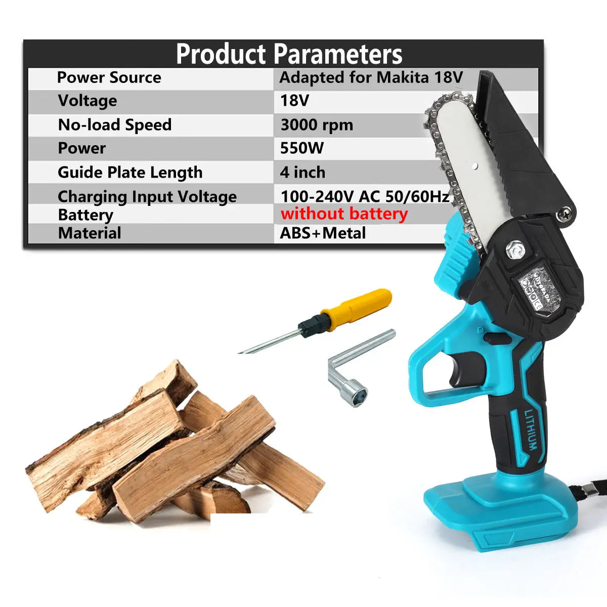 NEW Arrivals Electric Pruning Saw Electric Saws Woodworking Mini Electric Saw Garden Logging For Makita 18V Battery (No Battery No Plug) Home Work Garden Care Accessories Supplies