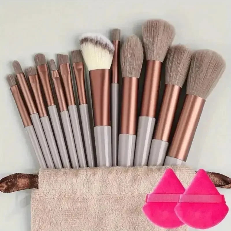 NEW 13 PCS Set Pink/Black Color Make-Up Brush Set Soft Fluffy Professional Cosmetic Foundation Powder Eyeshadow Kabuki Blending Make Up Brush Beauty Tools
