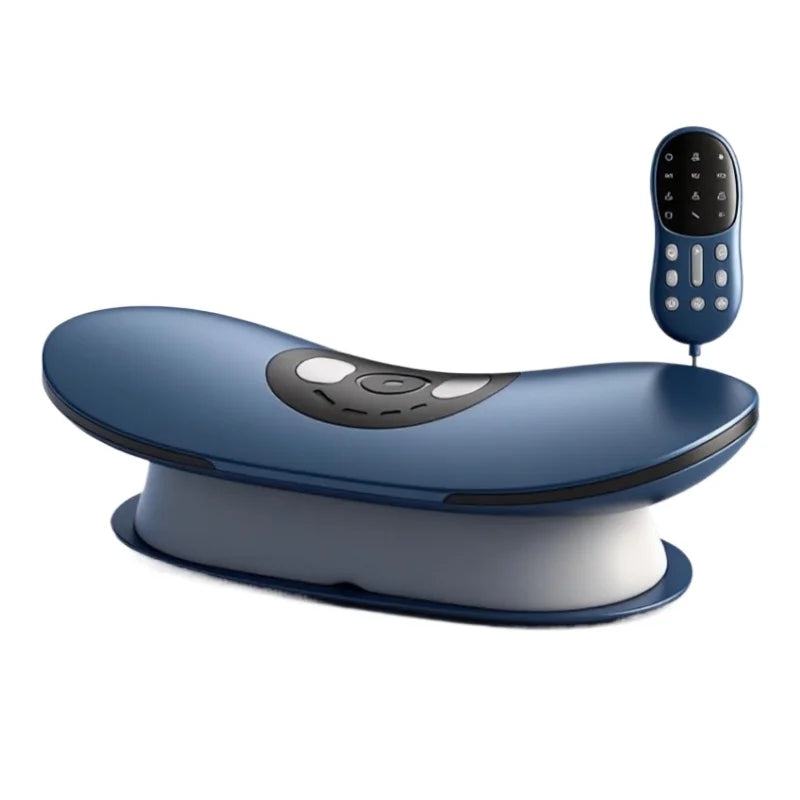 New Upgrade Air-Lip Stretch Low Frequency Thermal Vibration Waist Massage Heeling Spot Left and Right Swing + Up and Down Traction Massage Relaxation Accessories Health Care Supplies