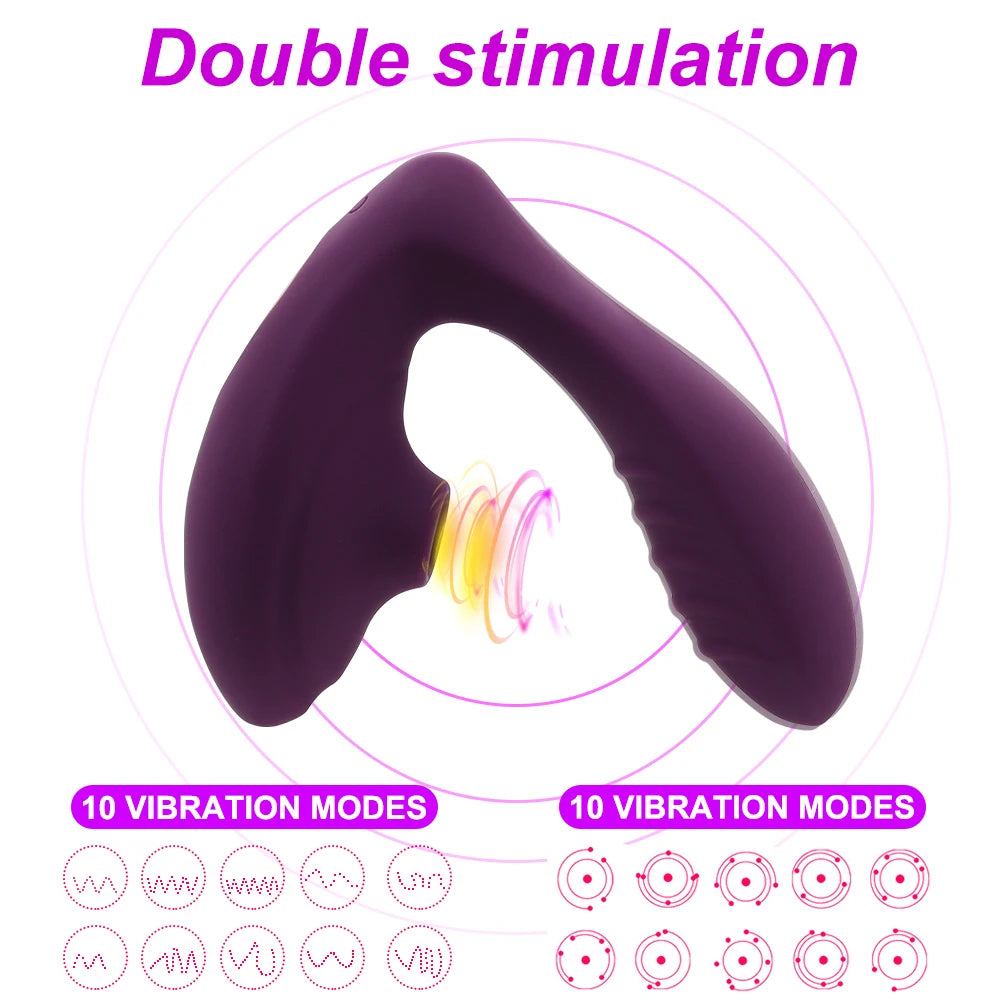 Vagina G Spot Sucker Vibrator Oral Sex Suction Clitoris Nipple Stimulation Wearable Female Masturbation Erotic Sex Toy for Women