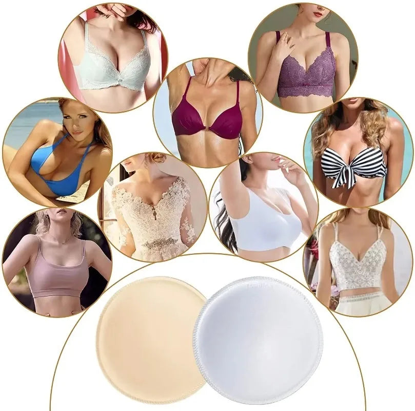 NEW Arrivals 10/20PCS Set Soft Bra Pads Inserts Removable Bra Pad for Women Breast Push Up Enhancer Bra Pad Sport Bras Cups Insert Bikini Swimsuit Breast Covers