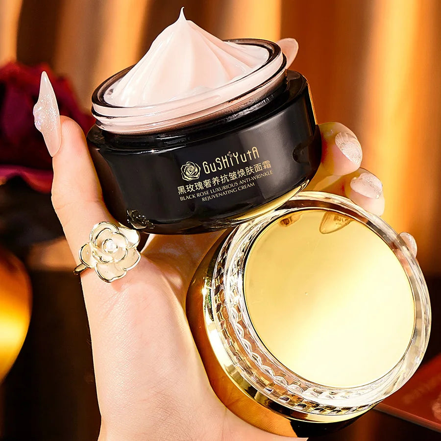Black Rose Instant Face Lift & Firm Skin Cream Sustainable Face Lifting Reduces Fine Lines Gentle Moisturizing Care Cream Women Skin Care Supplies Korean Products