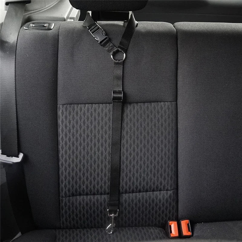 Solid Two-in-one Pet Car Seat Belt  Lead Leash BackSeat Safety Belt Adjustable Harness for Kitten Dogs Collar Pet Accessories