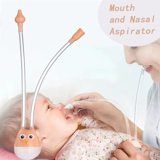 NEW Baby Nasal Aspirator Mouth Suction Type Nasal Absorption Cleaner for Infant Anti Reflux Silicone Booger Suction Pipe