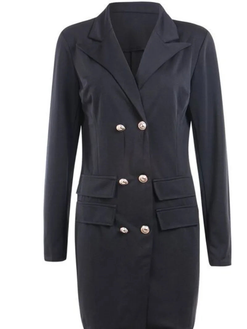 S - 5XL Plus Size Women Blazer Elegant Office Lady Dress Long Sleeve Black White Spring Summer Female Causal Fashion  Large Size Suit