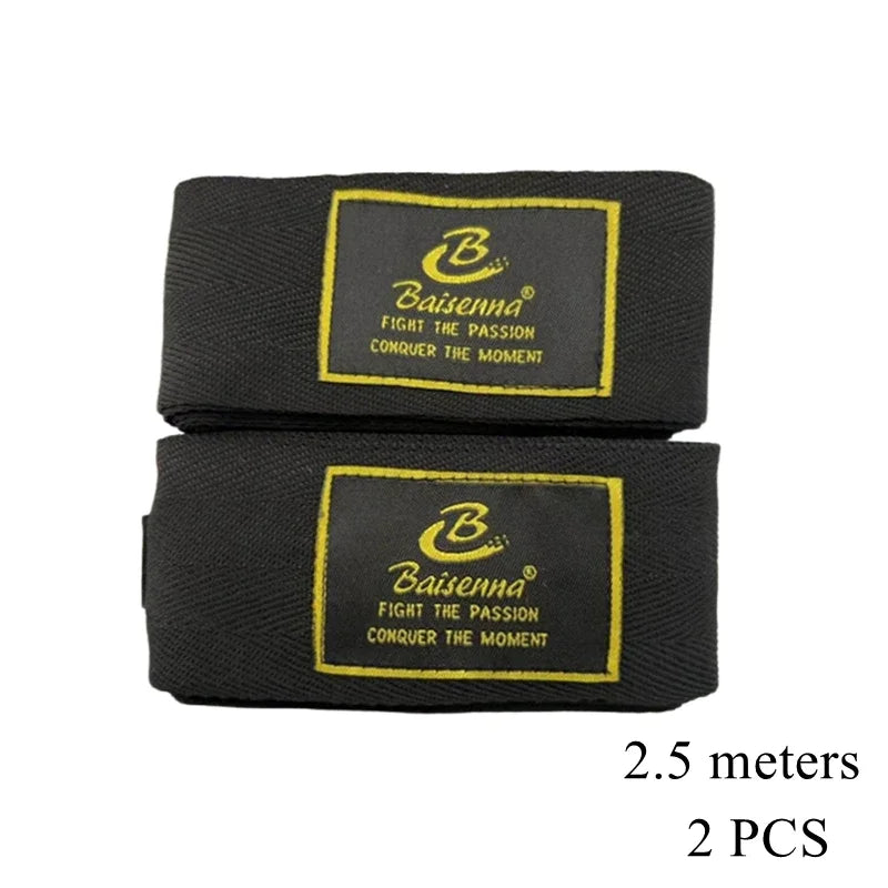 2 Rolls Set 1.5/2/3/5M Cotton Boxing Bandage for Women Men Kids Sports Strap Kick Boxing MMA Hand Gloves Wraps Belt Boxing Sports Wraps Bandage Sports Accessories