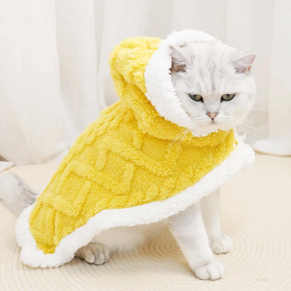 Tafu Velvet Autumn Winter Warm Pet Dog Blanket Soft Thicken Wearable Cat Blanket Flannel Fleece Comfortable Sleeping Blankets