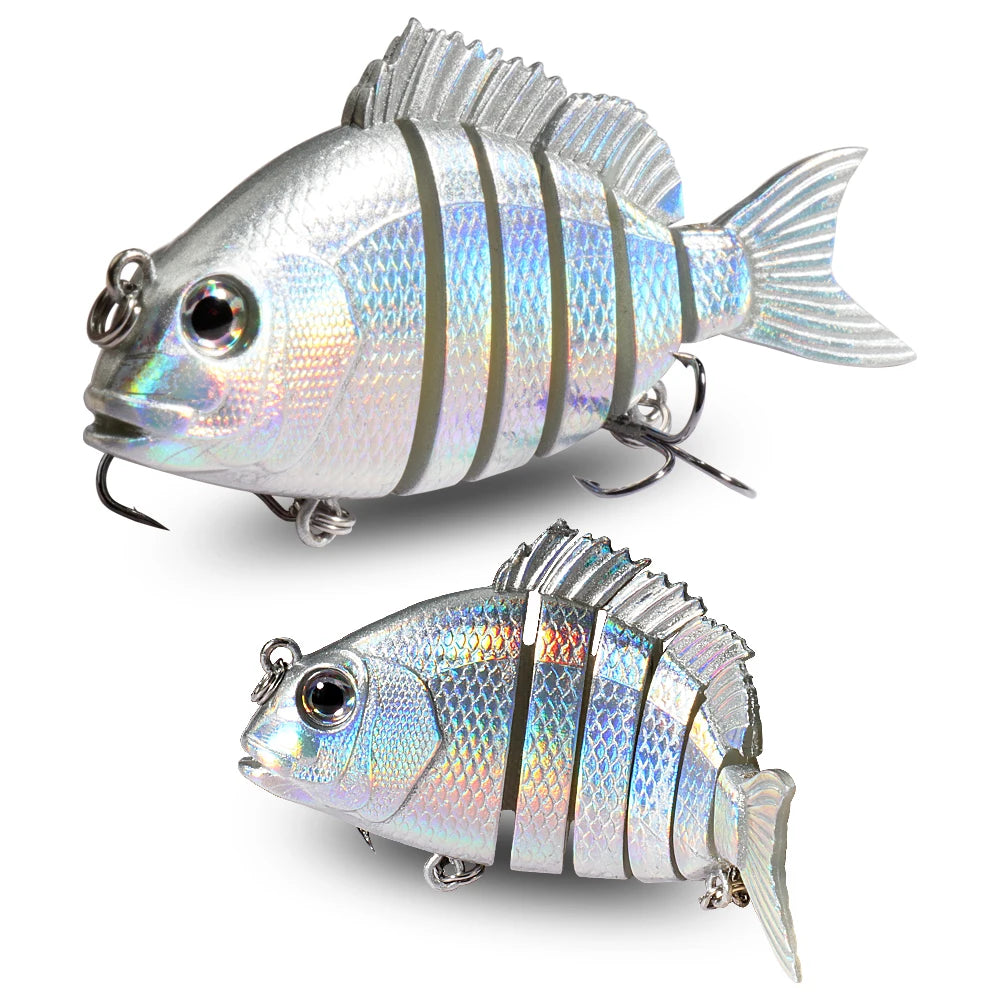 Swimbait Sinking Lure 16.5g 8cm Multi Joint Lure Slow Sinking Pencil Metal Joints VIB  Pike Treble Hooks Carp Fishing Tackle Hard Bait Fishing Accessories
