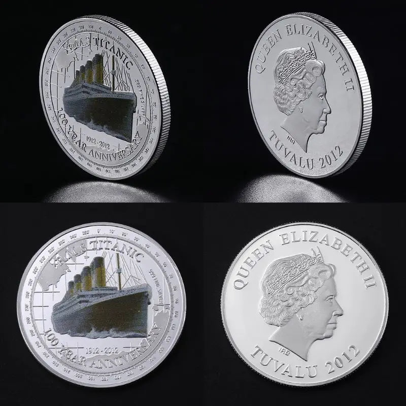 367A Titanic Ship Commemorative Coin Titanic Incident Collect BTC Arts Gifts Home Decoration Zinc Alloy Material Coin