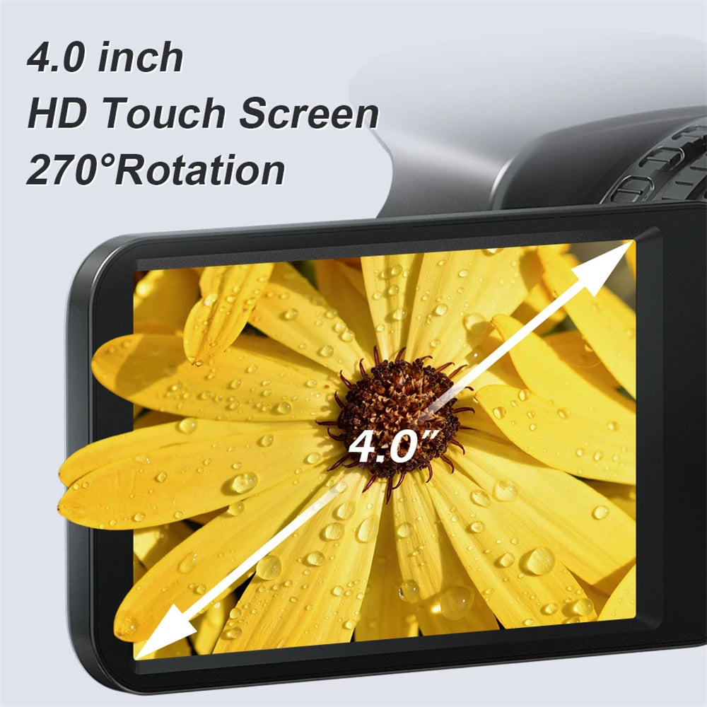 YouTube Camcorder 4K Ultra HD camera Camcorders 64MP Streaming Camera 4.0"Touch Screen Digital Video Camera