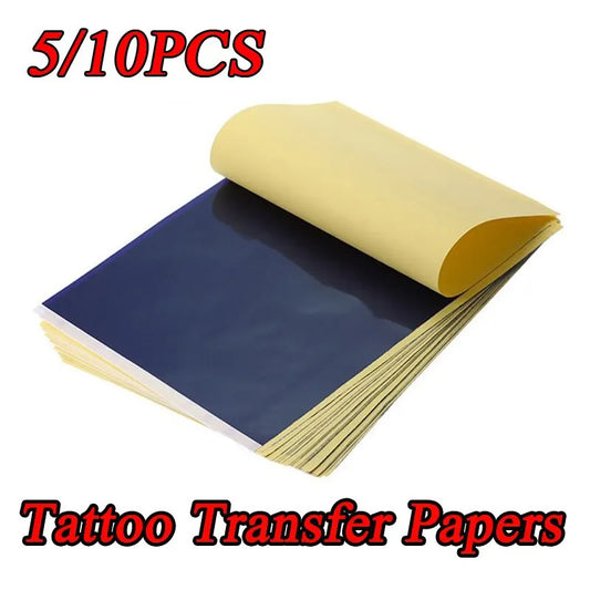 10PCS A4 Tattoo Transfer Paper Tattoo Supplies Carbon Thermal Transfer Paper Tattoo Stencil Copy Tracing Paper Accessory