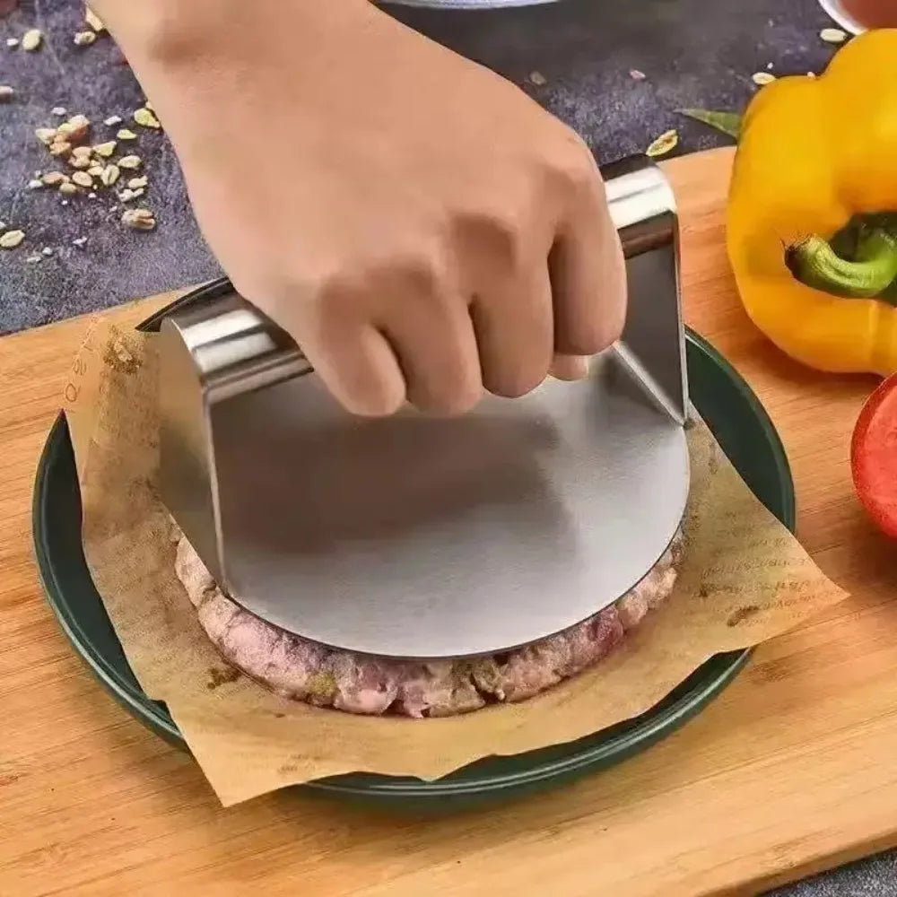 Stainless Steel Hamburger Patty Press Burger Press Meat Tenderizing Kitchen Gadget Meat Patty Maker Kitchenware Cooking Accessories