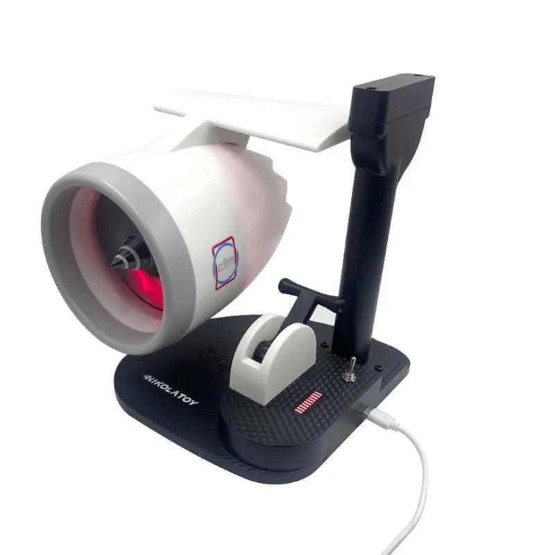 NEW LED Light Night Vision NK-1 Wireless Fast Charging Spray Fan Engine PLA Humidification Spray Turbofan Model Desktop Ornaments Toy