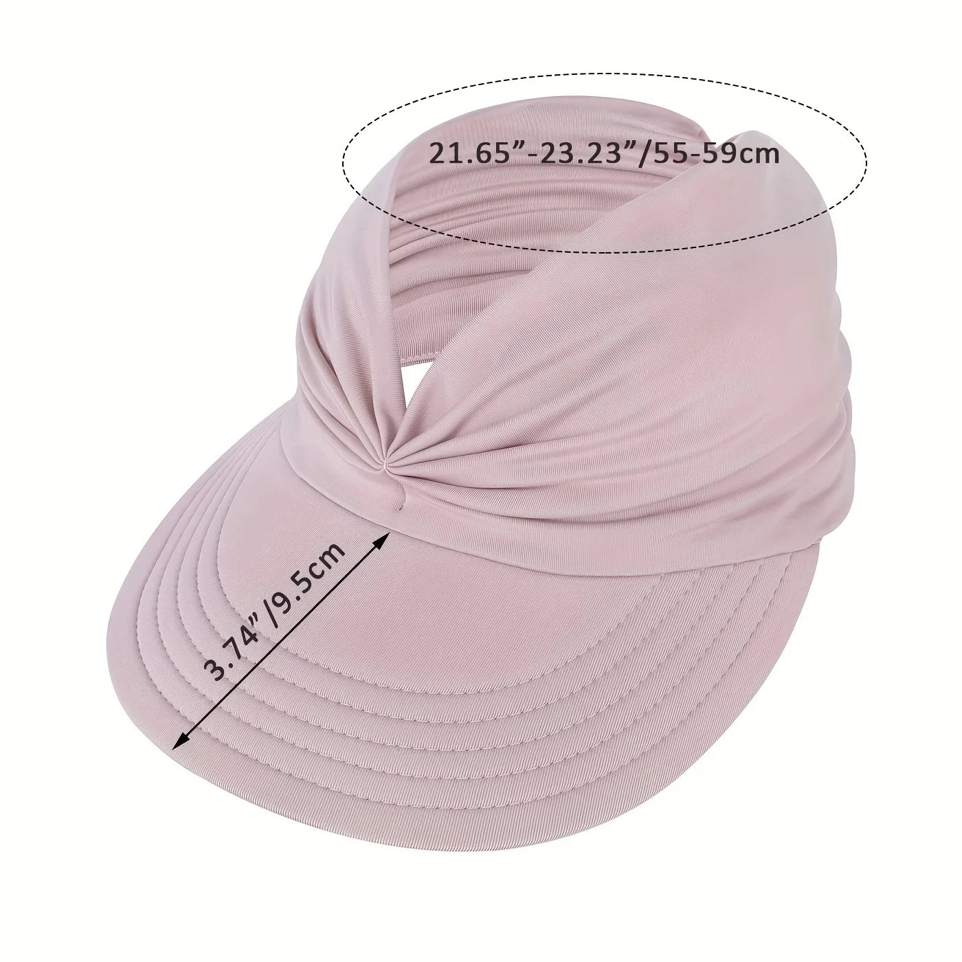 New Women Sun Visor Hat Wide Brim Summer UV Protection Beach Sport Cap For Women Packable Summer Beach Hats