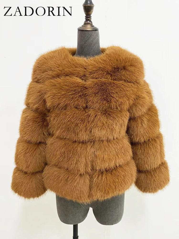 Low-Price Sales are Limited NEW Arrivals Luxury S-5XL 8 Colors Mink Coats Autumn Winter Fluffy Black Faux Fur Coat Women Thick Winter Warm Snow Outwear Evening Nightclub Party Faux Fur Jackets Ladies Girls Luxury Fashion Clot