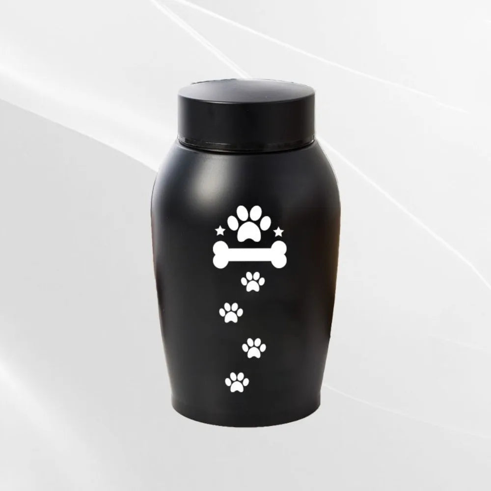 20 Styles Pets Last Farewell Columbarium Stainless Steel Pet Ashes Urn Black Moisture-Proof Memorial Pet Urn Portable Pet Cremation Urn For Small Animals