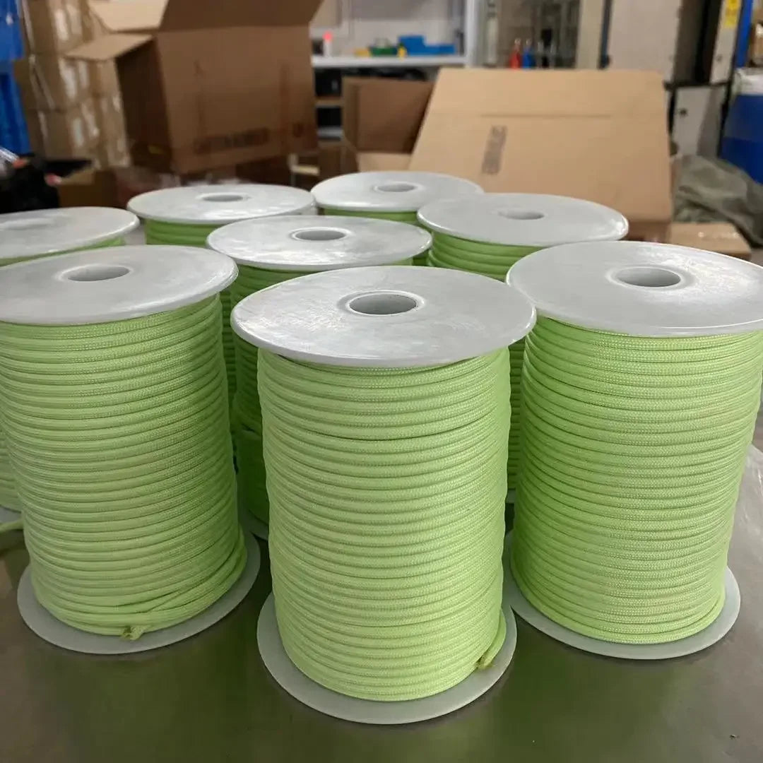 8 Colors Reflective Warning Rope Fluorescent Fiber Rope Night Glow Anti-Counterfeit Rope 4mm 6mm 8mm Colorful Clothing Accessories