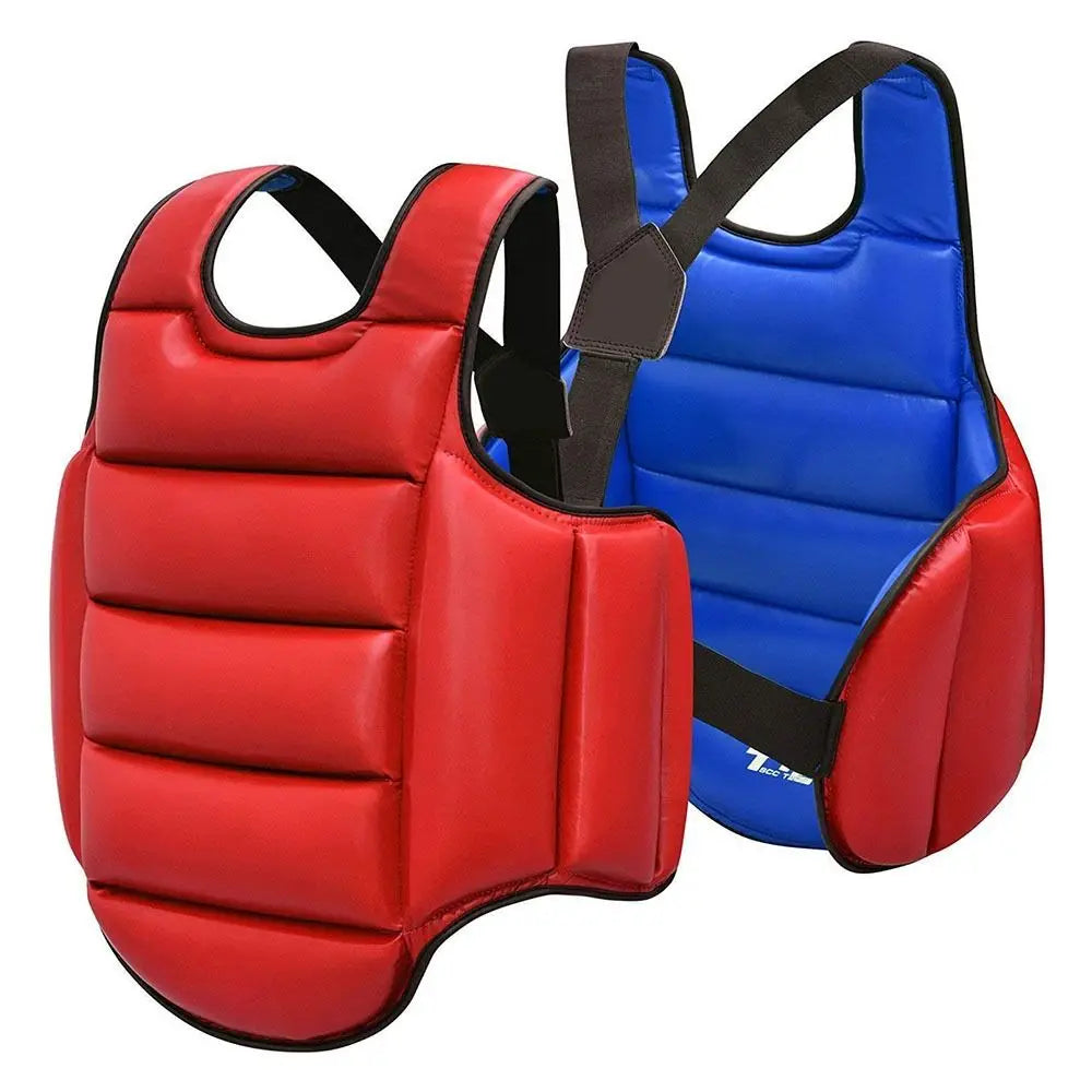 NEW Arrivals Adults/Children XS-XL Soft Training Uniform for Taekwondo Target Foam Red/Blue/Black/Gray Karate Uniform Chest Guard Belt Vest Unisex Boxing Equipment Accessories Sports Supplies