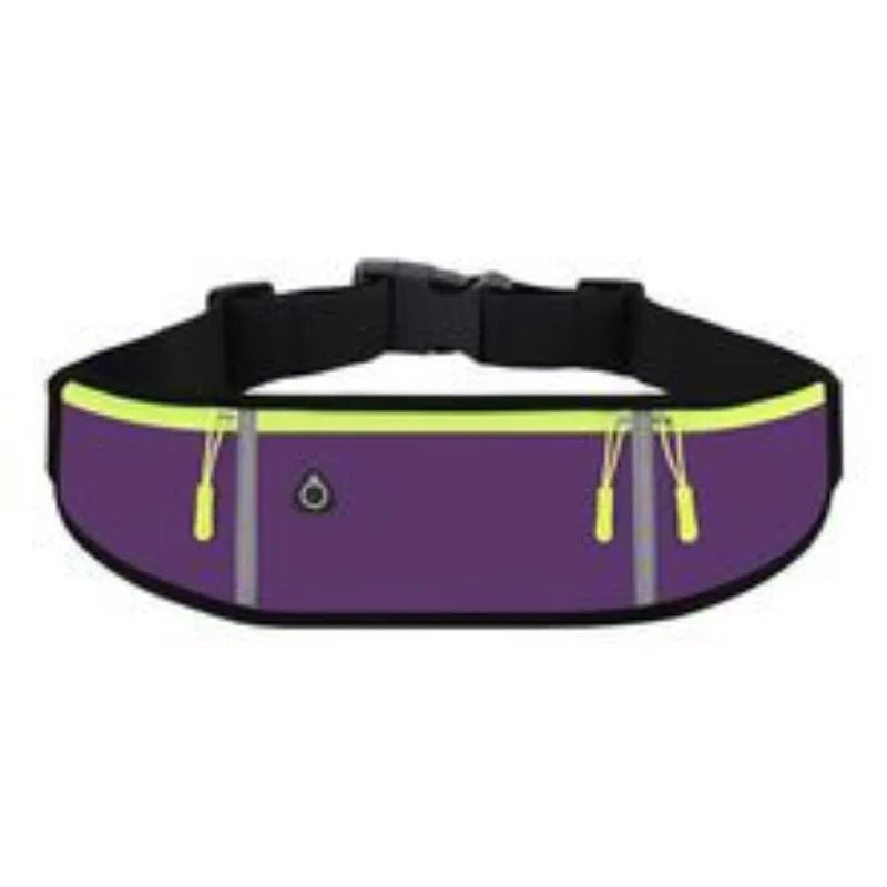 10 Colors Outdoor Running Waist Bag for Mobile Phone Light and Thin Fitness Cycling Water Bottle Waist Bag with Three Waterproof Pockets