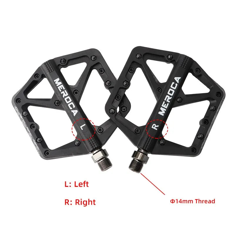 Bicycle Pedal Fiber Widened Nylon Fiber Ultralight Seal Du Bearing BMX Mtb Bicycle Pedals Accessories