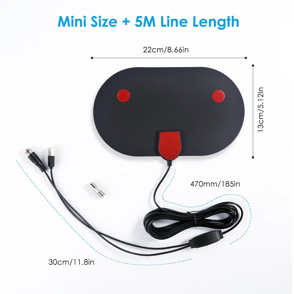 Hdtv Antenna Multidirectional Capability Mini Hd Digital TV Antenna Dvbt2