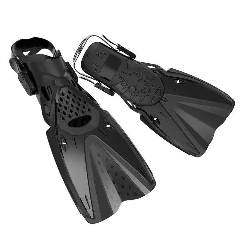 Professional Snorkeling Foot Diving Fins Adjustable Adult Swimming Comfort Fins Flippers Swimming Equipment Water Sports