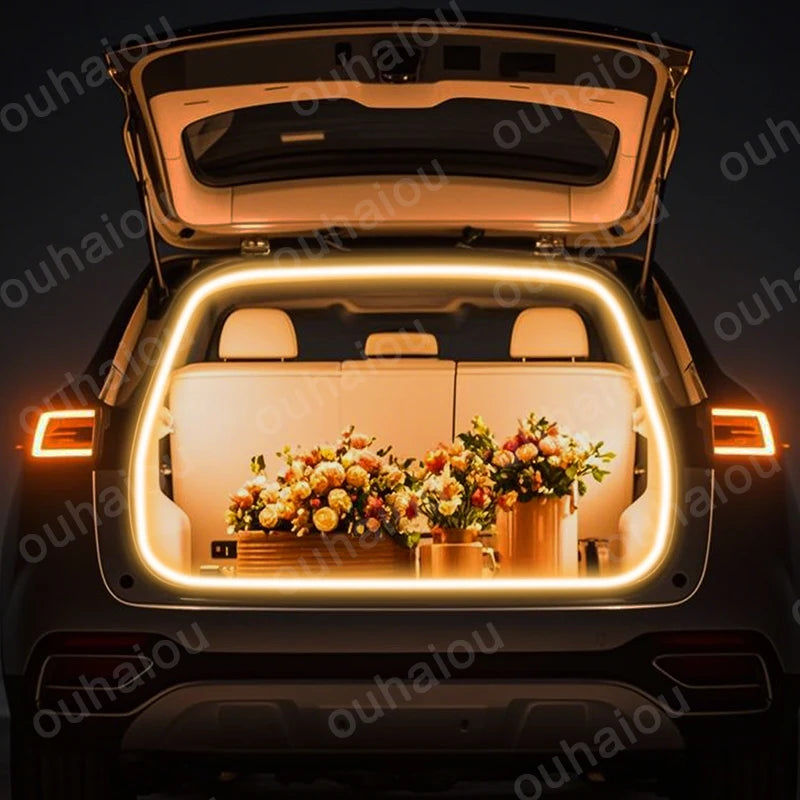 Full Set For MG HS Trunk Light Modification Light Atmosphere Lights White Warm White Rear Trunk LED Light Bar