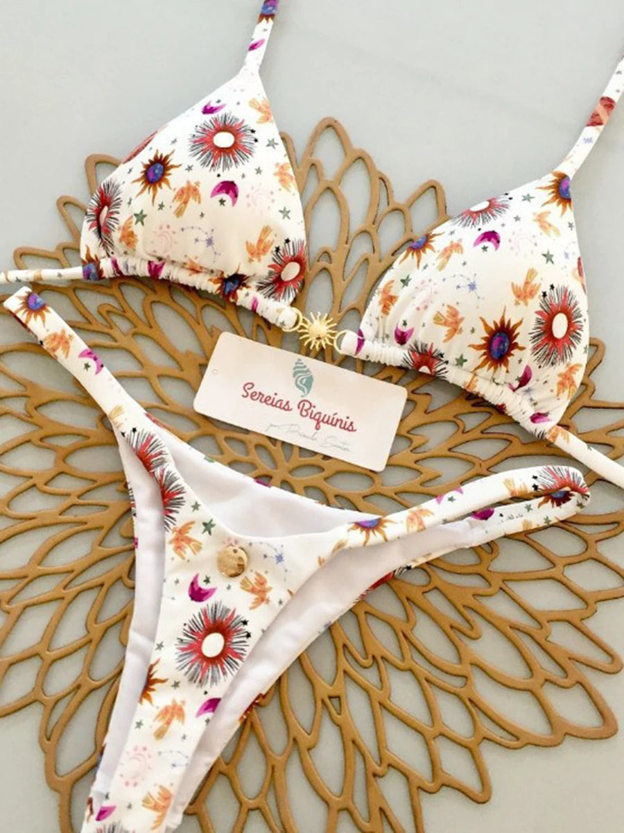 Micro Bikinis 8 Colors Women Swimsuit New Sexy Swimwear Halter Bikini Set Brazilian Biquini Female Thong Beachwear Party Wear