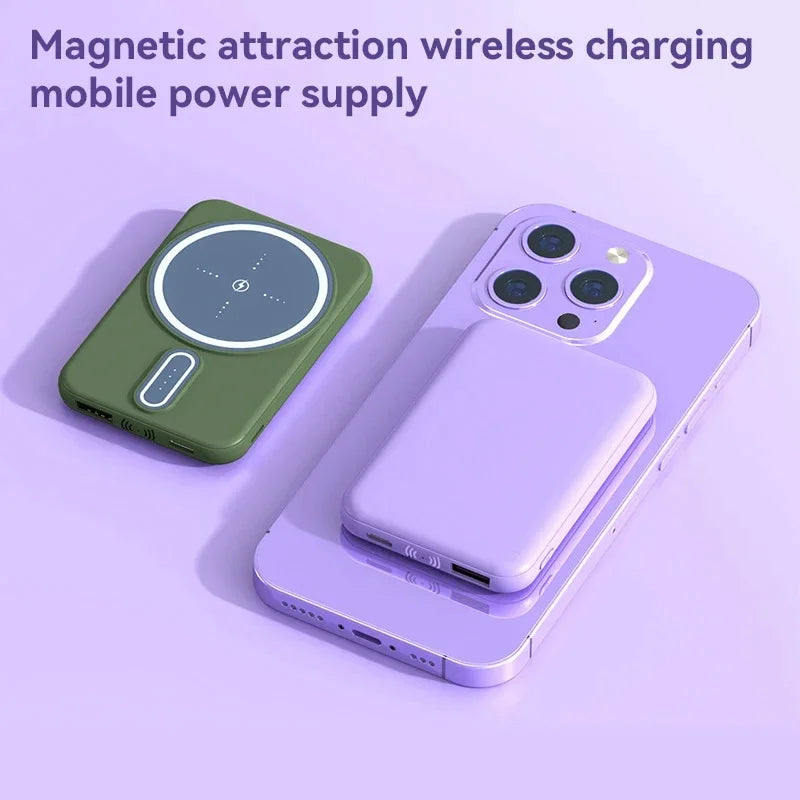 LENOVO New Wireless Power Bank Ultra-Thin 50000mAh High Capacity  Portable 22.5W Super Fast Charging For iPhone Samsung Huawei