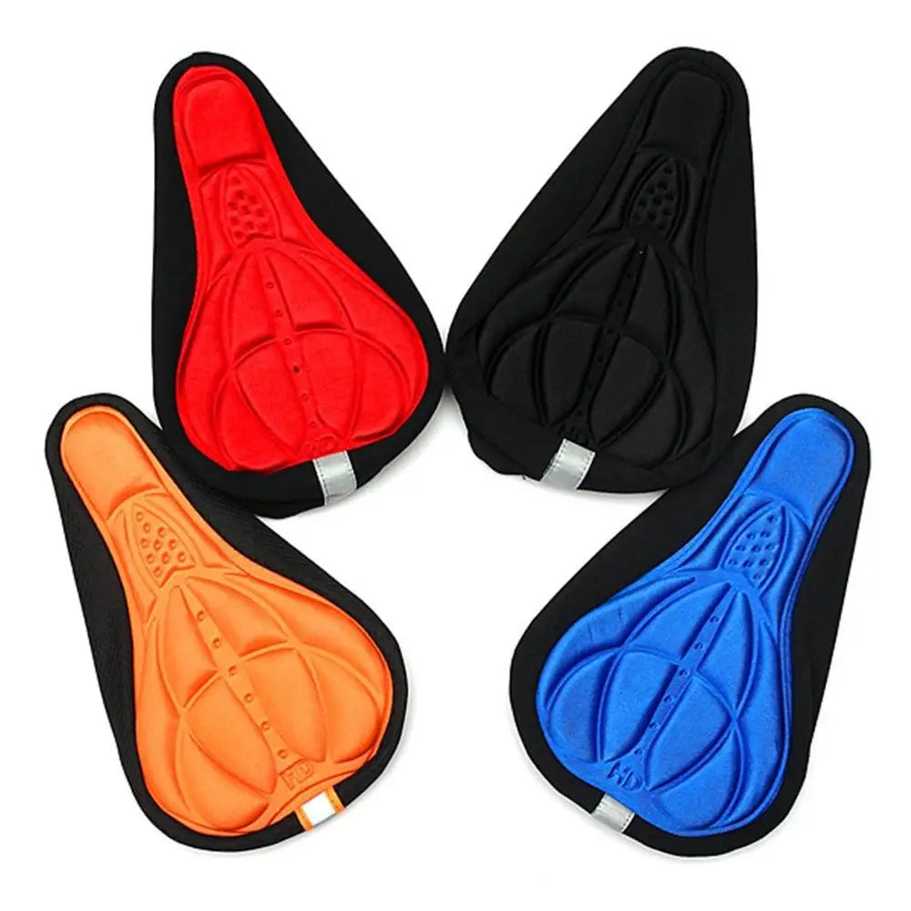 Bicycle Saddle 3D Soft Cycling Seat Cover MTB Mountain Bike Thickene Sponge Pad Outdoor Breathable Cushion Bike Accessories