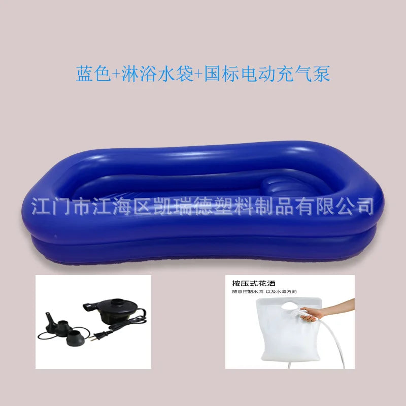 NEW Arrivals for Elderly Disabled People Foldable PVC Bed Bathing Pool Comfortable Bathing Bed Care Grooming Bath Tub Cleaning Tools Health Care Accessories Supplies