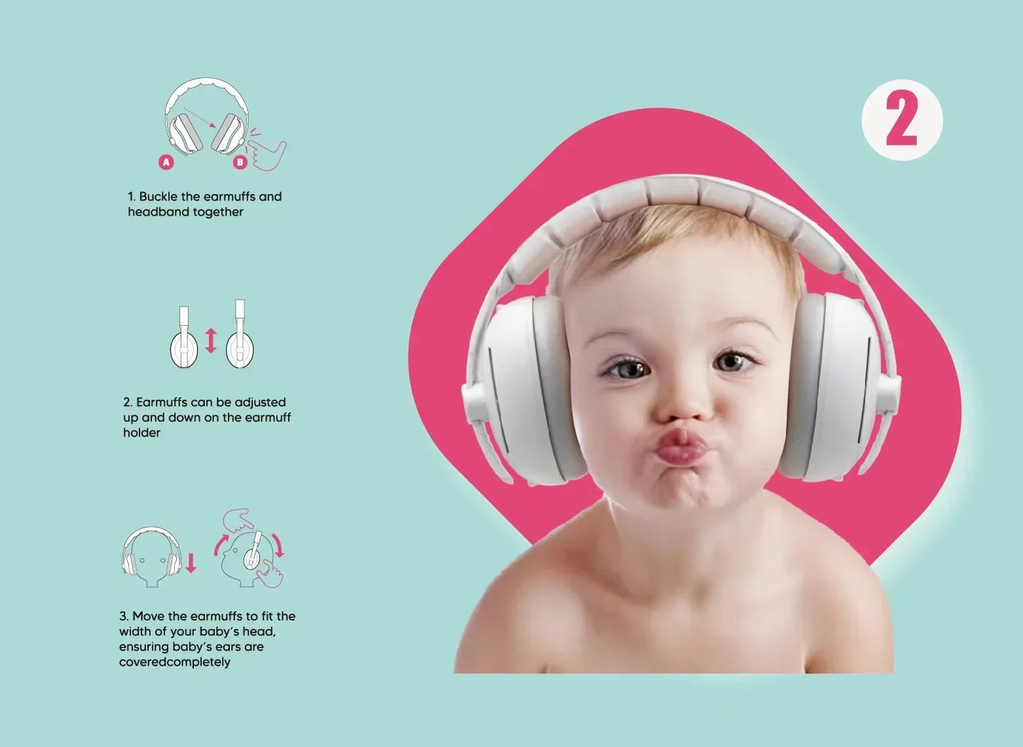 Full Set 4 Colors 2-in-1 New Baby Ear Protection Noise Cancelling Headphones Convertible Design Noise Reduction Earmuffs for Infant Improves Sleep Aid Outdoor Travel Baby Care Supplies