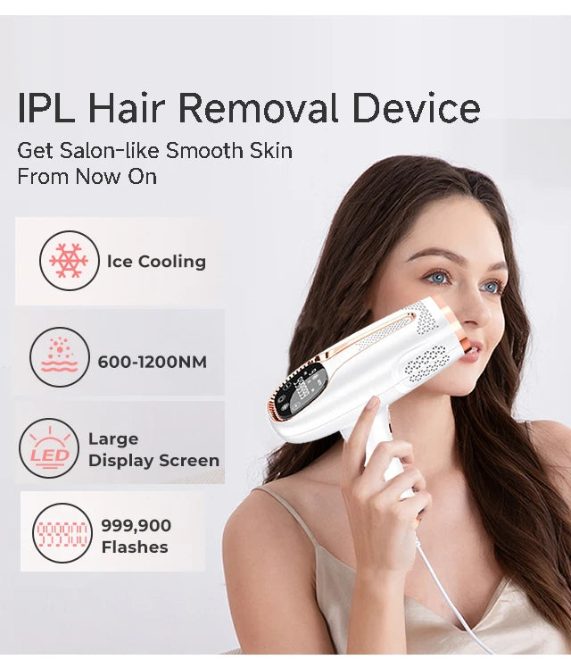 NEW Arrivals Women Permanent Laser Hair Removal Bikini Women's =10 Ice Cooling For Maximum Protection IPL Depilators Shaver Facial Hair Cutting Machine Men's Razor to Remove Hair Trimmer Hair Care Supplies