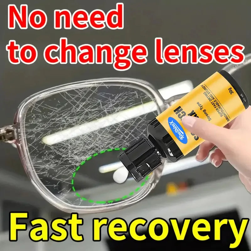 NEW 1/3/5/10/22 PCS Set Glasses Restoration Resin: Repair Cream for Repairing Broken Glasses Scratches, Yellowing and Wear, Lens Repair, Automotive Sunglasses