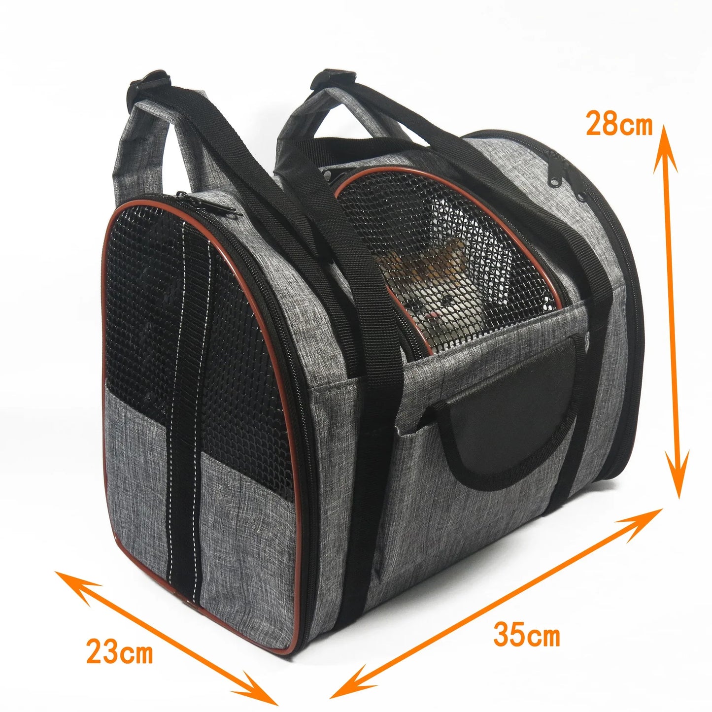 Pet Carrier Airline Approved Soft Sided Carrier for Cats and Dogs Portable Breathable Cozy Travel Pet Bag Car Seat Safe Carrier