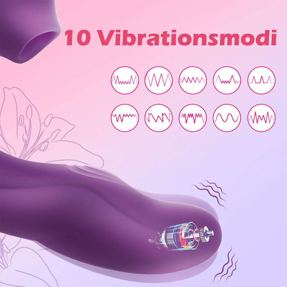 3 in 1 Sucking Vibrator For Women 15 Modes Vacuum Stimulator Tongue Licking Dildo Adults Goods Sex Toys Female