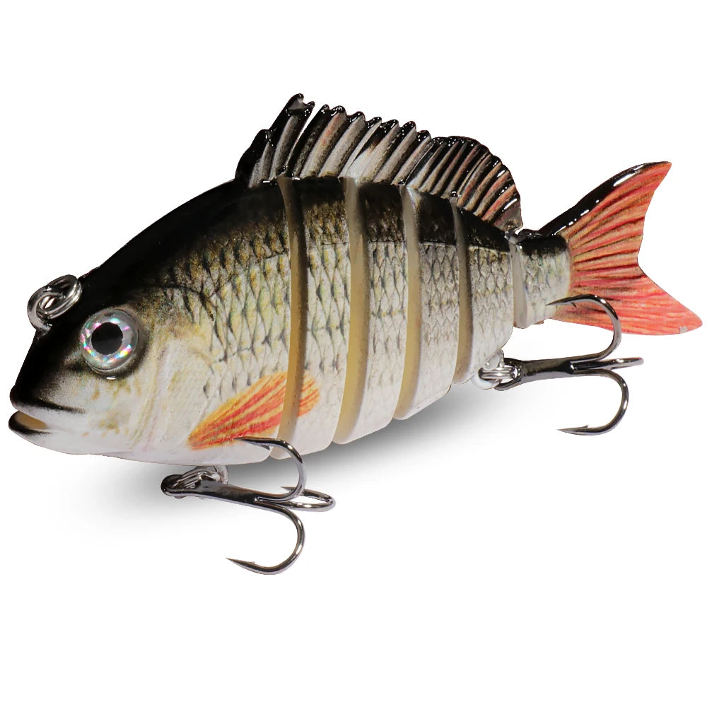 Swimbait Sinking Lure 16.5g 8cm Multi Joint Lure Slow Sinking Pencil Metal Joints VIB  Pike Treble Hooks Carp Fishing Tackle Hard Bait Fishing Accessories