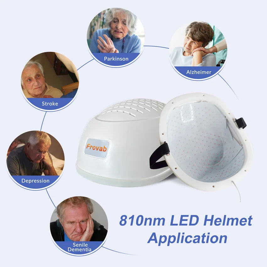 280 Diodes 810nm Led Infrared Brain Stimulation Machine Neuro Brain Injury Photobiomodulation Helmet for Stroke Alzheimer Autism Health Care Equipment System