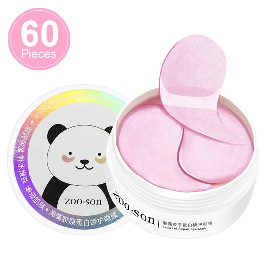 NEW Arrivals 60PCS Set Korean Gold Caviar Crystal Collagen Women Eye Mask Beauty Moisturizing Firming Puffiness Dark Circles Removal Eyes Care Eye Patches Ladies Skin Care Products