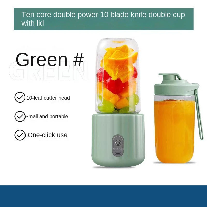 NEW Arrivals Double Cup Multifunction USB Fruit Mixers Juicers Portable Electric Juicer Blender Fruit Juicer Cup Food Milkshake Juice Cocktails Drinks Maker Home Supplies Kitchen Accessories