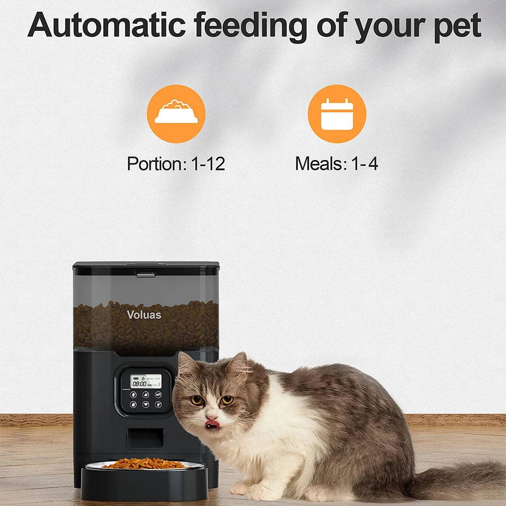 TUYA Automatic Pet Feeder Large Capacity APP Smart Cat Feeder Dog Slow Food Dispenser with WIFI Voice Timing Pet Feeding Supplies